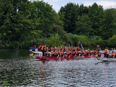 Schüler-Cup „School Dragon Battle“: Hardenstein-Gesamtschule zeigt Teamgeist auf dem Wasser